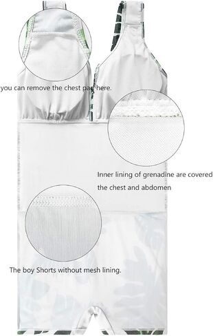 AONTUS Plus Size Hawaiin Swimsuits for Women Swimwear Long Torso Tummy Control Swimdress in Saudi Arabia