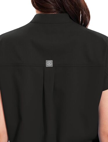 Niaahinn Scrub Top for Women-Mandarin Collar ، اثنين من الجيوب ، مكافحة الشريان ، فرك نسائي 4 اتجاهات in Kuwait