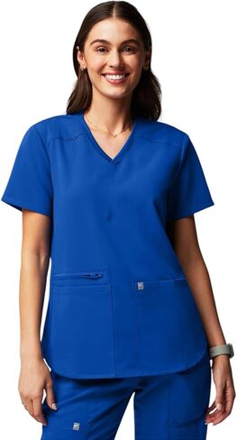 Fabletics Women's Mode Scrub Top - MotionTech, 4-Way Stretch, Wrinkle-Resist, Anti-Shrink in Kuwait