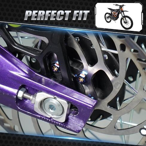 أسود 6pcs مسامير قرص الفرامل الخلفية M6x13 متوافقة مع Srron Light Bee X Surron Light Serron Light Bee L1e Segway X160 Segway X260 in Saudi Arabia