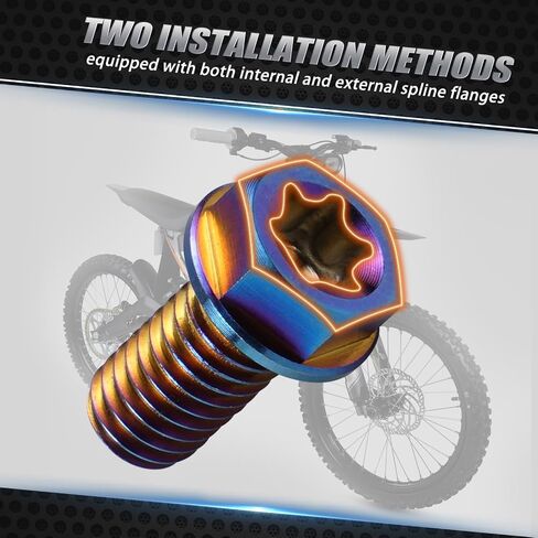 أسود 6pcs مسامير قرص الفرامل الخلفية M6x13 متوافقة مع Srron Light Bee X Surron Light Serron Light Bee L1e Segway X160 Segway X260 in Saudi Arabia