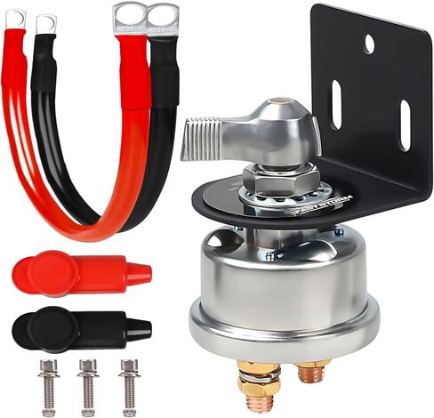 200A 12-48V ارتفاع بطارية Master Disconnect Batchonction مفتاح مفتاح قطع مفتاح القاتل العزل مع لوحة الوجه للسيارة RV Truck Boat Marine ATV in Kuwait
