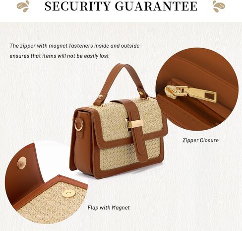 حقائب كروس صيفية من القش للنساء حقائب يد منسوجة عصرية وحقائب يد من القش لقضاء العطلات in Kuwait