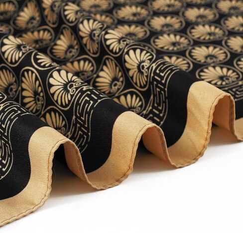GERINLY Men Silk Feel Dress Scarf Square 35 Inch, Formal Suit Scarves Elegant Ascot, Gentleman Neck Wrap in Kuwait