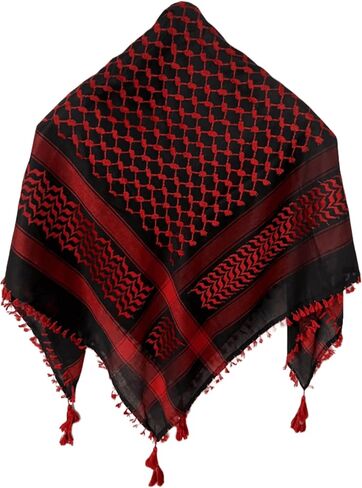 فلسطين Keffiyeh Shemagh للجنسين Scarf 48x48 Cotton Arafat Hatta Ad Appary وشاح مع شرابة طويلة in Kuwait
