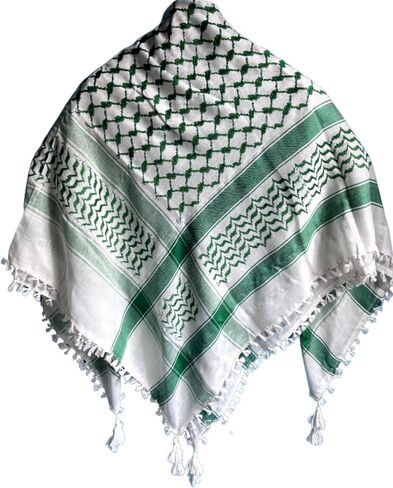 فلسطين Keffiyeh Shemagh للجنسين Scarf 48x48 Cotton Arafat Hatta Ad Appary وشاح مع شرابة طويلة in Kuwait