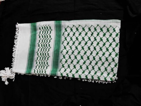 فلسطين Keffiyeh Shemagh للجنسين Scarf 48x48 Cotton Arafat Hatta Ad Appary وشاح مع شرابة طويلة in Kuwait