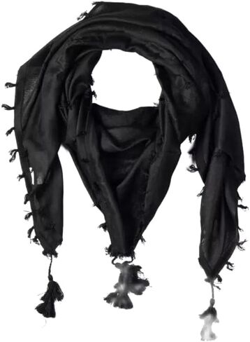 فلسطين Keffiyeh Shemagh للجنسين Scarf 48x48 Cotton Arafat Hatta Ad Appary وشاح مع شرابة طويلة in Kuwait