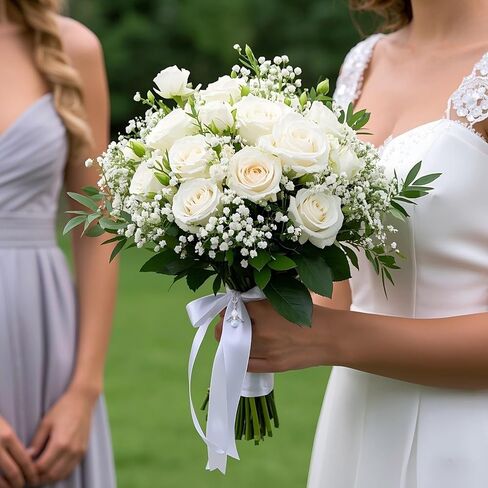 Ralukiia شيء سحر ملاك أزرق ، سحر Bride Memorial Bouquet لحضور حفل ذكرى أمي أو أبي في السماء ، ملاك الوصي لحفل الزفاف ، هدايا الذاكرة للعروس in Kuwait
