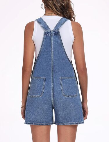 Skirt BL Denim Overall Shorts for Women Casual Adjustable Straps Bib Jean Short Overalls Shortalls with Pockets Summer in Saudi Arabia