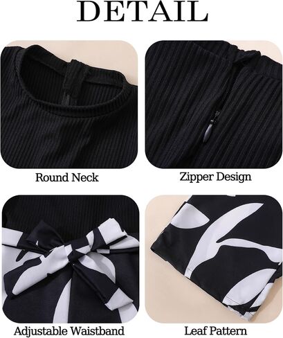 Girls Jumpsuits Puff Sleeve Leaves Wide Leg Romper Kids Summer Jumper Tween Girls Trendy Preppy Clothes Size 8-12 in Saudi Arabia