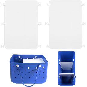 Oudizz 2Pcs Divider Tray for Bogg Bag Accessories, Suitable for Bogg Bag Original X Large, Beach Bag Accessories for Divide Space and Organize Bag, Bogg Bag Divider Inserts for Saving Space