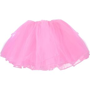 توتو تنورة مرنة الباليه تنانير 4 طبقات tulle tutu تناسب معظم 4-11 سنة لزي رقص حفل رقص