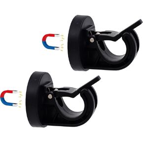 yyst magnetic starter rod bracket-no rod ، قوس شريط المناشف ، لا يوجد حامل قضيب ستارة الحفر لأعمدة من 0.4 ~ 0.86 بوصة (أسود × 4)