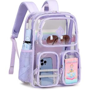 حقائب الظهر الواضحة للمدرسة شاقة في استاد الكتب Clear Stadium Stadium شفاف Back Pack Girls Boy