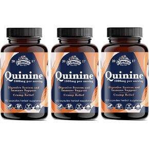 Herbal Quinine Tablets | Cinchona Bark Extract Supplement | Vegan, Non-GMO | 110 Count