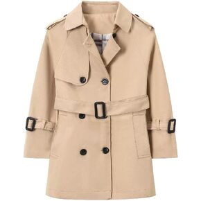 معطف Binpaw Boy's Boy's Britibroof British Trench Trench ، من 4 إلى 14 عامًا