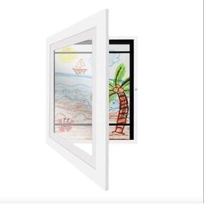 إطار عرض فن الأطفال-تخزين الجدار للأعمال الفنية ، الرسومات والحرف-12.99 "× 9.53" (A4)