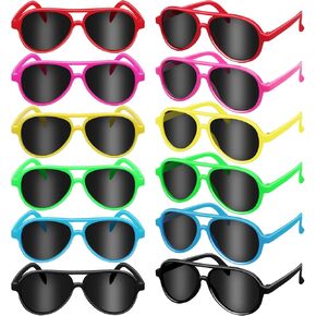 Kids Sunglasses Bulk, 12Pack Kids Sunglasses Party Favors, UV Protection for Kids Girls Boys Beach Pool Party Favors Supplies Goody Bag Fillers