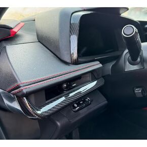 Compatible with Corvette C8 Carbon Fiber Interior Trim Kit Covers Accessories (Real Carbon Fiber) (3 Piece Kit) fits 2020 2021 2022 2023 2024 2025