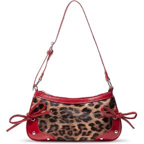 Fashionable Leopard Women's Crossbody Bag Shoulder Bag Clutch Purse- Vintage Chic for Everyday and Formal Occasions - Black