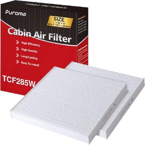 بوروما 2 حزمة مرشح هواء المقصورة مع استبدال طبقات الألياف المتعددة ل CP285 ، CF10285 ، تويوتا كامري ، RAV4 ، هايلاندر ، كورولا ، 4runner ، التندرا ، بريوس ، سيينا ، لكزس ، سليل ، سوبارو ، جاغوار
