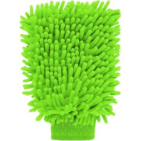 Premium Chenille Car Wash Mitt - Ultra-Soft, Scratch-Free, and Lint-Free Microfiber Mitt for Superior Car Wash Kit, Car Detailing, and Car Cleaning Supplies (2)