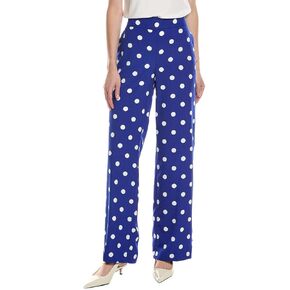 Anne Klein Women's Pull on High Rise Wide Leg Pant (Lined)
