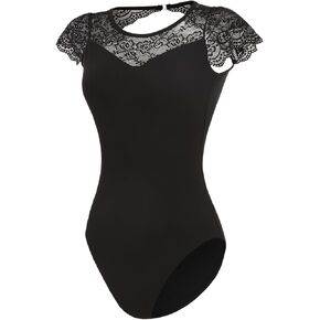 Women's Short Sleeve Leotards for Ballet Dance Costumes
