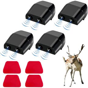 4 PCS Deer Whistles for Car, Avoid Collisions Save Deer Warning Devices with Waterproof Adhesive Tapes, Universal Animal Alert Accessories for Cars, Trucks, Motorcycles (Black) in Kuwait