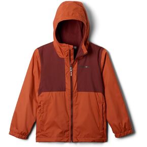 Columbia Youth Boys Rainy Trails II Fleece Lined Jacket, Tuscan/Spice Slub, Large