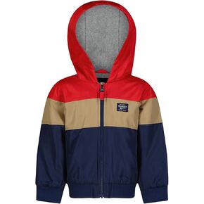 OSHKOSH B'GOSH Boys' Sporty Bomber Jacket with Fleece Hood and Lining
