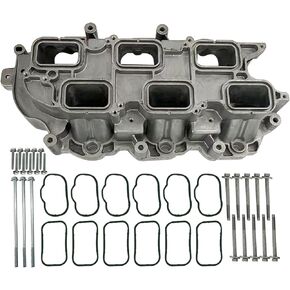 MUCO New Aluminum Lower Intake Manifold 5184199AF Compatible with Dodge Challenger Charger Journey Grand Cherokee Wrangler Chrysler 200 300 Town & Country V6 3.6L 2011-2021