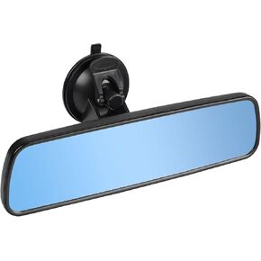 9.6 '' View View Mirror مع كوب شفط ، التمسك على مرآة أبيض داخلية عالمية مع زاوية واسعة واقعية مثبتة على الزجاج الأمامي لسيارات السيارات سيارة الدفع الرباعي (245 ملم)