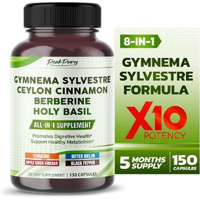 All-in-1 Gymnema Sylvestre Ceylon Cinnamon Berberine1 ، High Potency S لدعم الصحة والتمثيل الغذائي-صنع في الولايات المتحدة الأمريكية