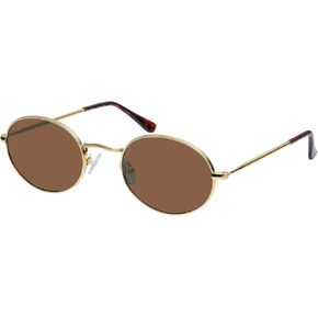 mosanana Trendy Retro Small Oval Sunglasses for Women 90s Metal Sun Glasses MS52476 in Kuwait