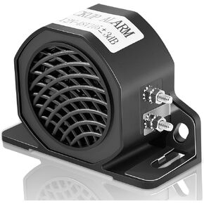 530 Back Up Alarm for Truck, 12-48VDC 105dB Universal Siren Alarms, Heavy-Duty Backup Reverse Warning Alarm for Truck Van Freight Car Lorry Heavy Vehicles