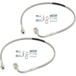 Extended Front Stainless Brake Lines 2-6" Lift Compatible with Wrangler JK 2007-2018 89707