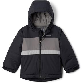 Columbia Youth Toddler Valley Runner II Jacket, Black/City Grey/Columbia Grey, 4T