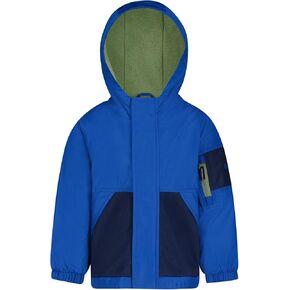 OSHKOSH B'GOSH Boys' Midweight Jersey Lined Hooded Jacket with Zipper Pocket