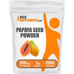 Plksupplements.com Papaya Seed Powder - من بذور Carica Papaya ، Papaya Powder - Papaya Suppestive Super