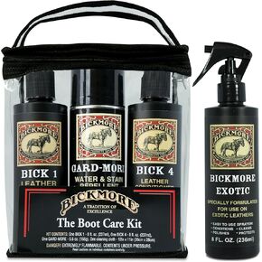 Boot Care Kit - Bick 1 و Bick 4 و Gard -More و Eyotic Leather Cleaner ومكيفات وحامي