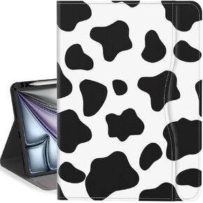 حافظة Feams لجهاز iPad Air 11 بوصة M2 (2024) / حافظة iPad Air الجيل الخامس/الرابع 10.9 بوصة 2022 2020 غطاء قابل للطي مع حامل قلم رصاص وجيب، حديقة أرجوانية in Kuwait