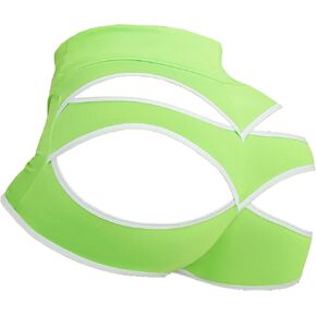 Women Sexy Cutout Underwear Retro Sports Yoga Booty Shorts Club Dance Night Wear