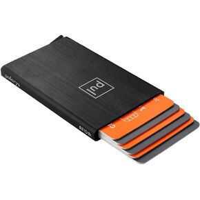 pularys Credit Card Holder ZEN - Minimalist Slim Case Made of Aluminum - RFID blocking - Space for up to 6 Cards - Front Pocket Wallet for Men and Women- Ultra Modern - Full Protection in Kuwait