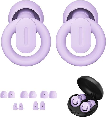 Ear Plugs for Sleeping Noise Cancelling, Reusable Earplugs for Noise Reduction, Soft Silicone Hearing Protection Ear Plugs for Sleep, Work, Noise Sensitivity, Study, Snoring, Concert 30-35dB in Saudi Arabia
