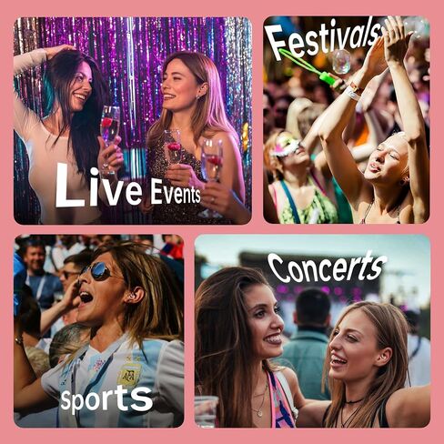 PRO Concert Ear Plugs for Noise Reduction,Patented 5-Layer Filter Ear Plugs for Concerts with XS/S/M/L Sizes,Reusable Ear Protection Earplugs for Live Music Events,Clear Sound, 19dB in Kuwait