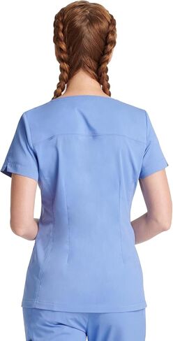 Healing Hands Purple Label Scrub Tops Women - 2-Way Stretch, V-Neck Jean Scrub Tops with 3 Pockets - HH600 in Saudi Arabia