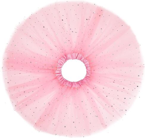 Century Star Sparkle Tutu for Toddler Girls 2 Pack Pack Ballet Dance Skirt Princess Baby Kid Dress Up Birthday Party 3 Layers 2-8T in Kuwait