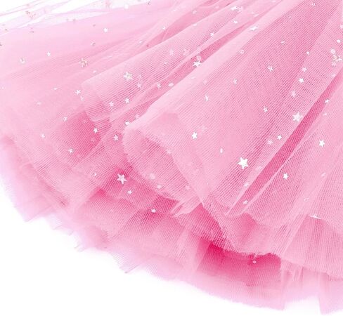 Century Star Sparkle Tutu for Toddler Girls 2 Pack Pack Ballet Dance Skirt Princess Baby Kid Dress Up Birthday Party 3 Layers 2-8T in Kuwait